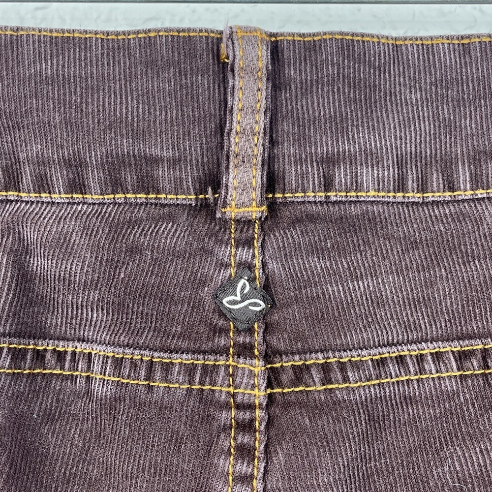 Prana Corduroy Pants Womens 12 Brown‎ Wide Leg Casual Outdoor Cabincore Y2K - Picture 8 of 12